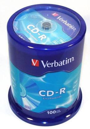 Obrázok: CD-R Verbatim 700MB 52x cake*100 43411