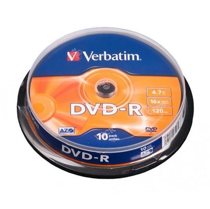 Obrázok: DVD-R Verbatim 4,7GB 16x cake*10 43523