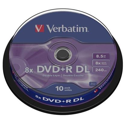 Obrázok: DVD+R DL Verbatim 8,5GB 8x cake*10 43666