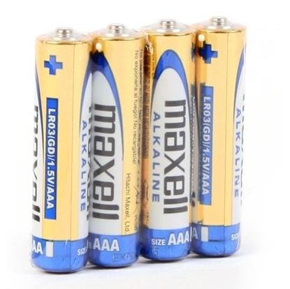 Obrázok: Maxell batéria Alkaline shrink LR03/AAA *4