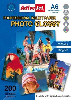 Obrázok: Photo papier glossy A6 200ks AP6-260GR200