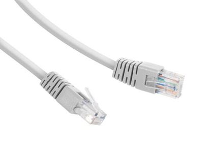 Obrázok: Kábel GEMBIRD Patch Cord 10m grey RJ45, KAT. 5E UTP