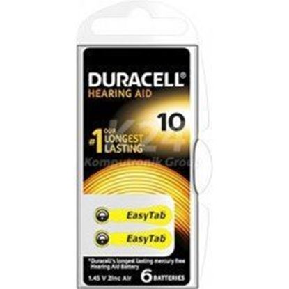 Obrázok: Duracell batéria /10/ DA10N6 Activair blister*6