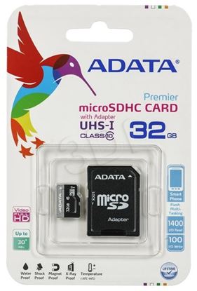 Obrázok: ADATA Premier (32GB; Class 10, Class U1; Adapter)