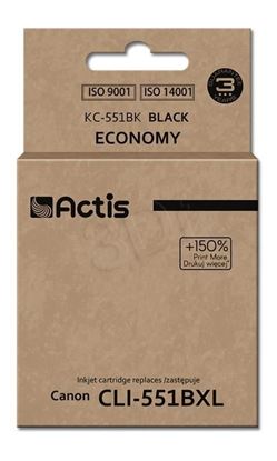 Obrázok: ACTIS KC-551Bk (Canon CLI-551BK; Standard; 12 ml; black)