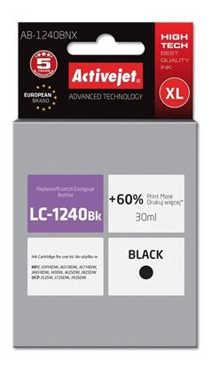 Obrázok: ActiveJet AB-1240BNX náhrada LC1240BK/1220BK; Supreme; 30 ml; black