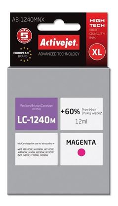 Obrázok: ActiveJet AB-1240MNX náhrada LC1240M/1220M; Supreme; 12 ml; magenta