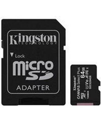 Obrázok: Kingston micro SDXC 64GB CANVAS SELECT; Class 10, Class U1, V10; + adapter