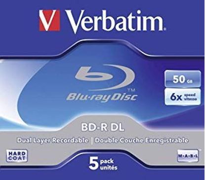 Obrázok: BD-R DL Blu-Ray VERBATIM 50GB 6X DOUBLE LAYER JEWEL CASE*5