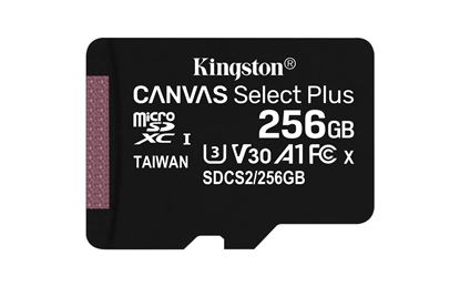 Obrázok: Kingston Canvas Select Plus SDCS2/256GB (256GB; Class 10, Class U1, V10; + adapter) 