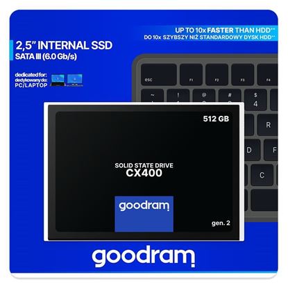 Obrázok: GoodRam SSD CX400 Gen. 2, 512GB SATA III 2,5 RETAIL
