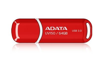 Obrázok: ADATA 64GB DashDrive UV150 USB  Type-A 3.2 Gen 1 (3.1 Gen 1) Red