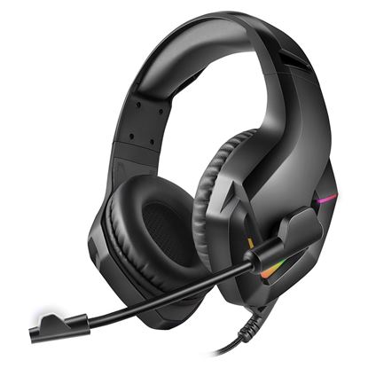 Obrázok: OMEGA VARR GAMING RGB HEADSET STEREO SUBWOOFERS VH8050 MIC 50MM 3,5MM USB BLACK