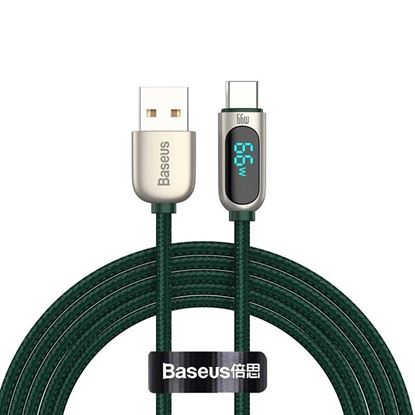 Obrázok: Baseus Display kábel USB to Type-C, 66W, 1m (green)