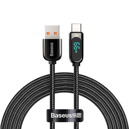 Obrázok: Baseus Display kábel USB to Type-C, 66W, 2m (black)