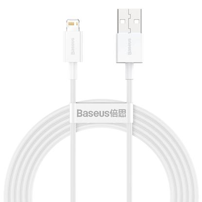 Obrázok: Baseus Superior Series Cable USB - Lightning 2.4A 2m (white)