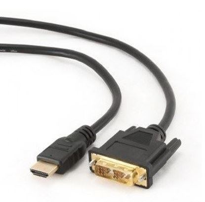 Obrázok: GEMBIRD CC-HDMI-DVI-6 (HDMI M - DVI-D M; 1,8m; black)