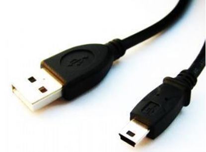 Obrázok: GEMBIRD CCP-USB2-AM5P-6 (USB M - Mini USB M; 1,8m; black)