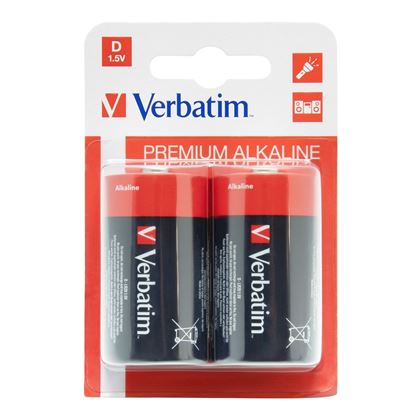 Obrázok: VERBATIM batéria Alkaline LR20/D 1,5V BLISTER*2ks