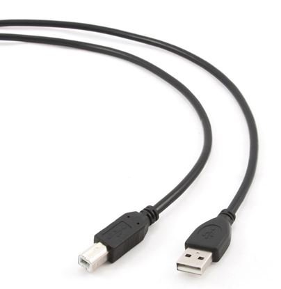 Obrázok: Kábel GEMBIRD USB 2.0 typu AM -  BM; 1,8m; black