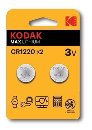 Obrázok: KODAK lítiové batérie MAX CR 1220 blister 2ks.