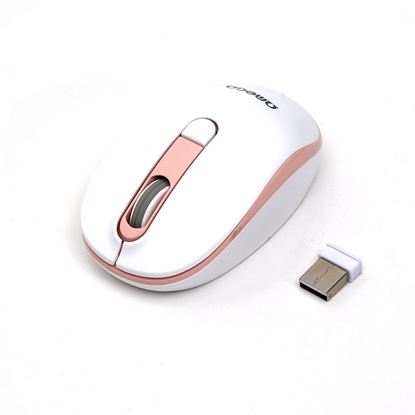 Obrázok: Myš bezkáblová Omega optická OM220WP 1000/1200/1600 DPI 2,4GHz White-Pink