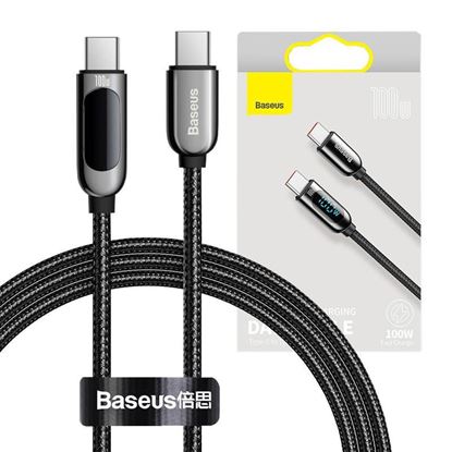 Obrázok: Baseus Display kábel USB-C to USB-C 100W 1m (black)