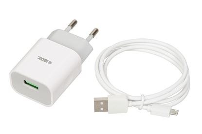 Obrázok: Nabíjačka iBOX C-41 1xUSB 2A + kábel micro 