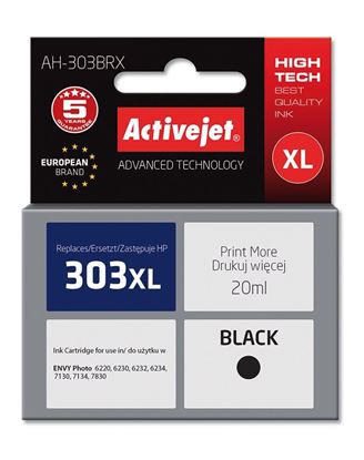 Obrázok: ActiveJet AH-303BRX náhrada HP 303XL T6N04AE 20ml, black